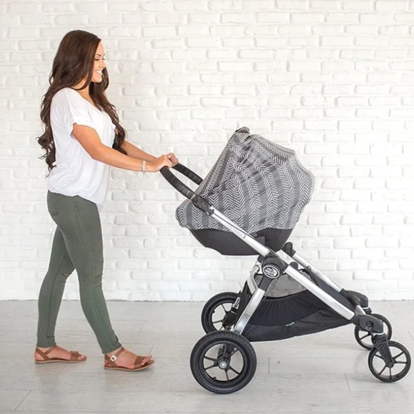 COPPER PEARL Multi-Use Cover Car Seat Stroller High Chair Breast Feeding Shade - Picture 5 of 11